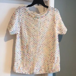 ASOS White sequin sweater.